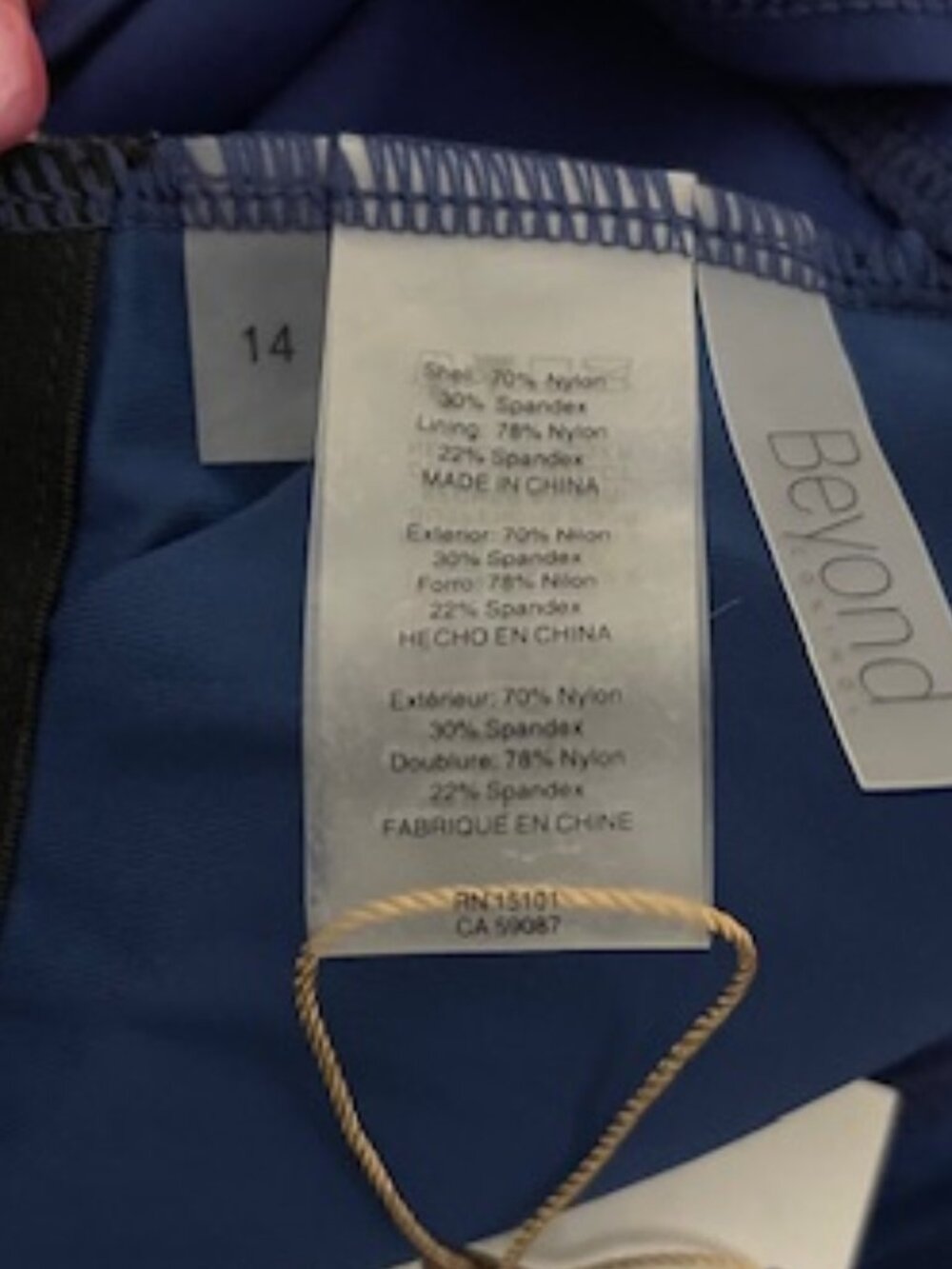 Beyond Control Fluid Fabric Comfort Fit Cutout Hardware Detail Swim Suit NWT - Picture 4 of 4